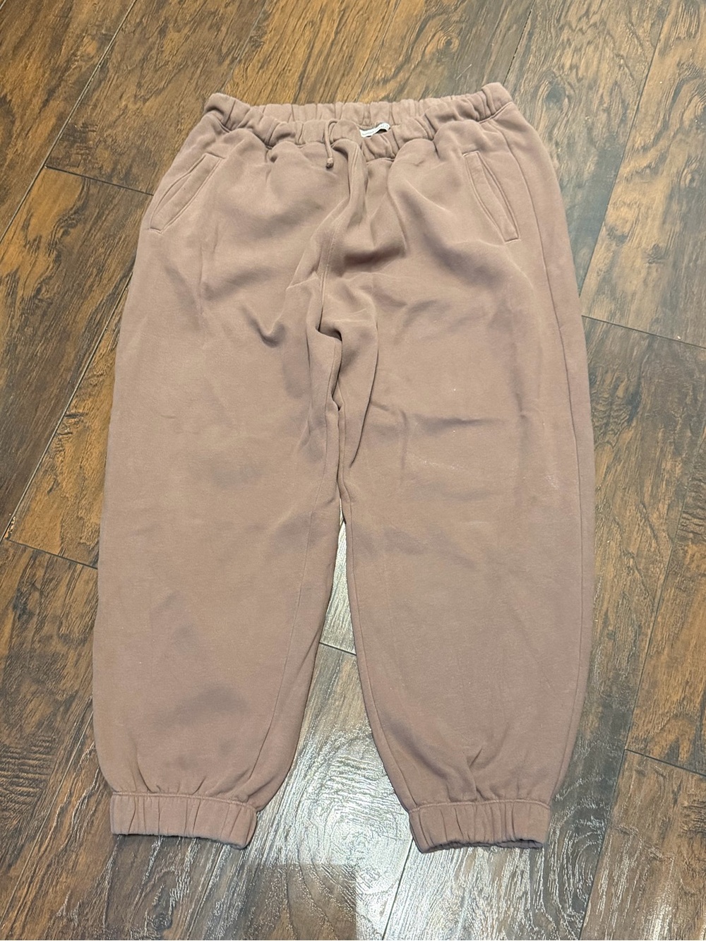 Abercrombie & Fitch Women’s Elastic Waist Joggers in Light Brown